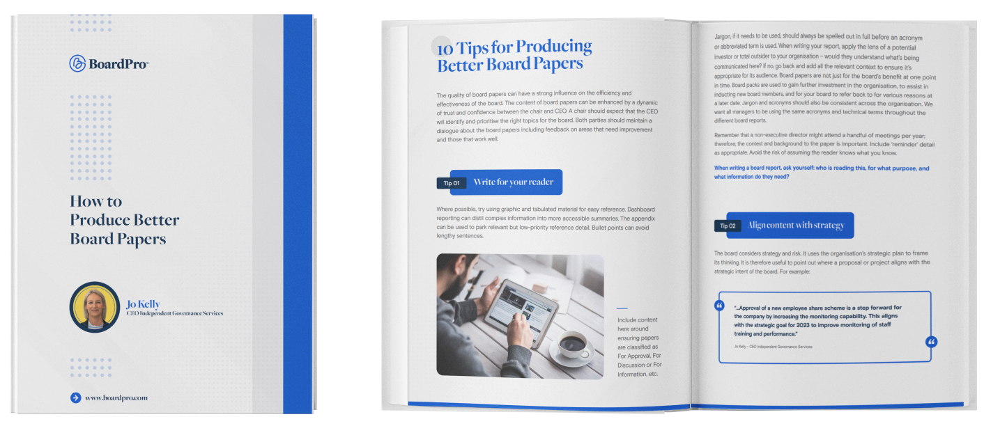 Building better board papers BoardPro